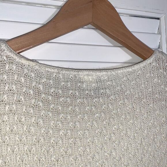 Vintage Cream Sleeveless Sweater Women’s Size Medium - Picture 10 of 16